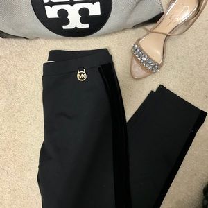 Michael Kors Velvet Tuxedo Legging
